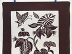 Antique Japanese Katagami Paper Kimono Stencil Flowers Birds Plants C889