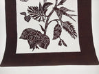 Antique Japanese Katagami Paper Kimono Stencil Flowers Birds Plants C889