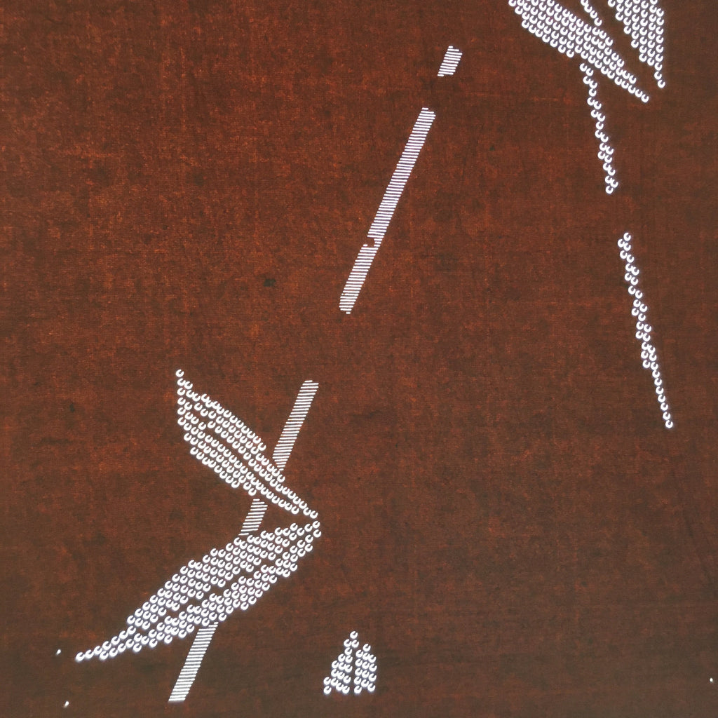 Antique Japanese Katagami Paper Kimono Stencil Katazome Arrow Design C658