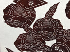 Antique Japanese Katagami Paper Kimono Stencil Katazome Camellia Flower A641