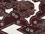 Antique Japanese Katagami Paper Kimono Stencil Katazome Camellia Flower A641