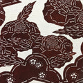 Antique Japanese Katagami Paper Kimono Stencil Katazome Camellia Flower A641