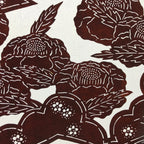 Antique Japanese Katagami Paper Kimono Stencil Katazome Camellia Flower A641