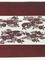 Antique Japanese Katagami Paper Kimono Stencil Katazome Cherry Blossoms A626