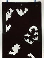 Antique Japanese Katagami Paper Kimono Stencil Katazome Cloud Pattern C866