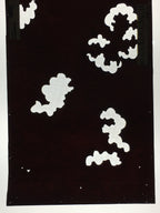 Antique Japanese Katagami Paper Kimono Stencil Katazome Cloud Pattern C866