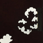 Antique Japanese Katagami Paper Kimono Stencil Katazome Cloud Pattern C866