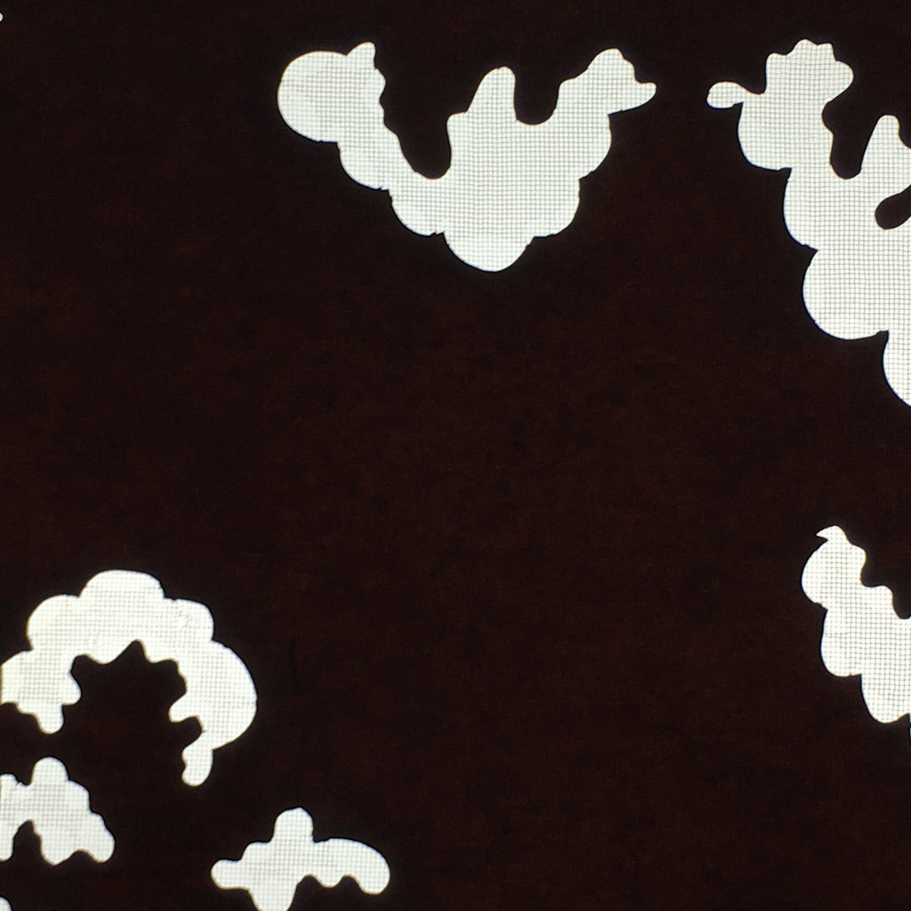 Antique Japanese Katagami Paper Kimono Stencil Katazome Cloud Pattern C867