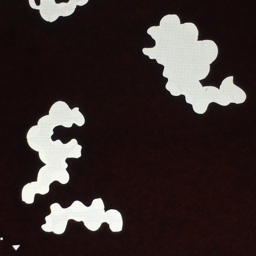 Antique Japanese Katagami Paper Kimono Stencil Katazome Cloud Pattern C867