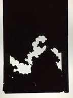 Antique Japanese Katagami Paper Kimono Stencil Katazome Cloud Pattern C870