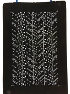 Antique Japanese Katagami Paper Kimono Stencil Katazome Design Chain C830