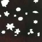 Antique Japanese Katagami Paper Kimono Stencil Katazome Design Flower Leaf C825