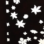 Antique Japanese Katagami Paper Kimono Stencil Katazome Design Flower Leaf C826
