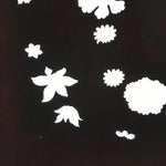 Antique Japanese Katagami Paper Kimono Stencil Katazome Design Flower Leaf C826