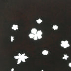 Antique Japanese Katagami Paper Kimono Stencil Katazome Design Flower Leaf C828