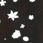 Antique Japanese Katagami Paper Kimono Stencil Katazome Design Flower Leaf C828