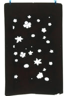 Antique Japanese Katagami Paper Kimono Stencil Katazome Design Flower Leaf C828