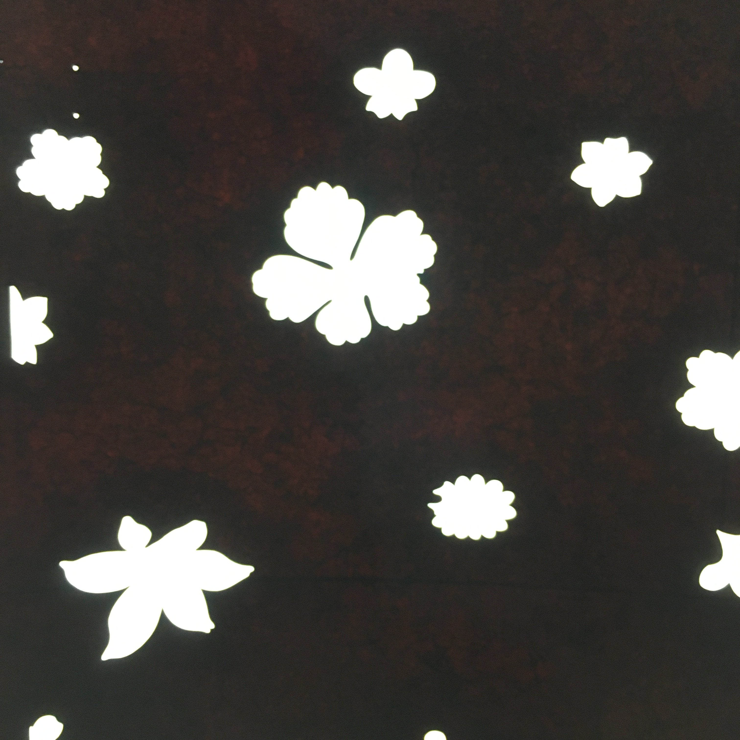 Antique Japanese Katagami Paper Kimono Stencil Katazome Design Flower Leaf C828