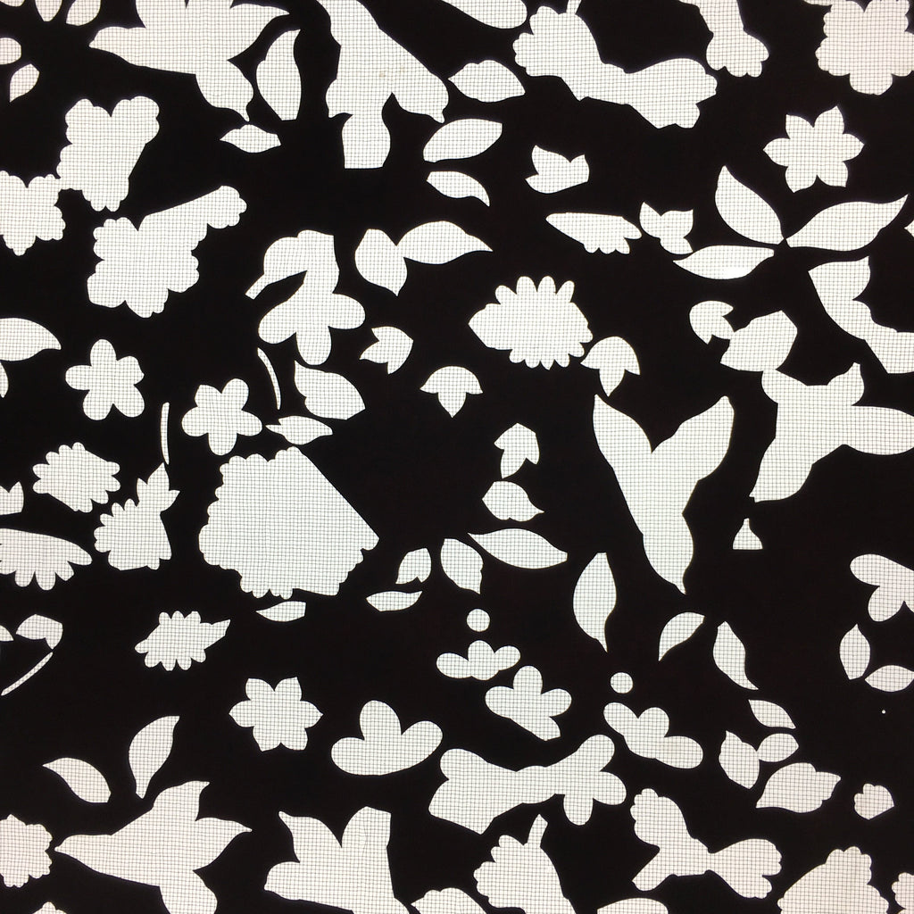Antique Japanese Katagami Paper Kimono Stencil Katazome Design Flower Leaf C829