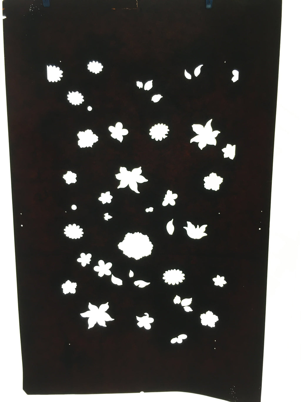Antique Japanese Katagami Paper Kimono Stencil Katazome Design Flowers C823