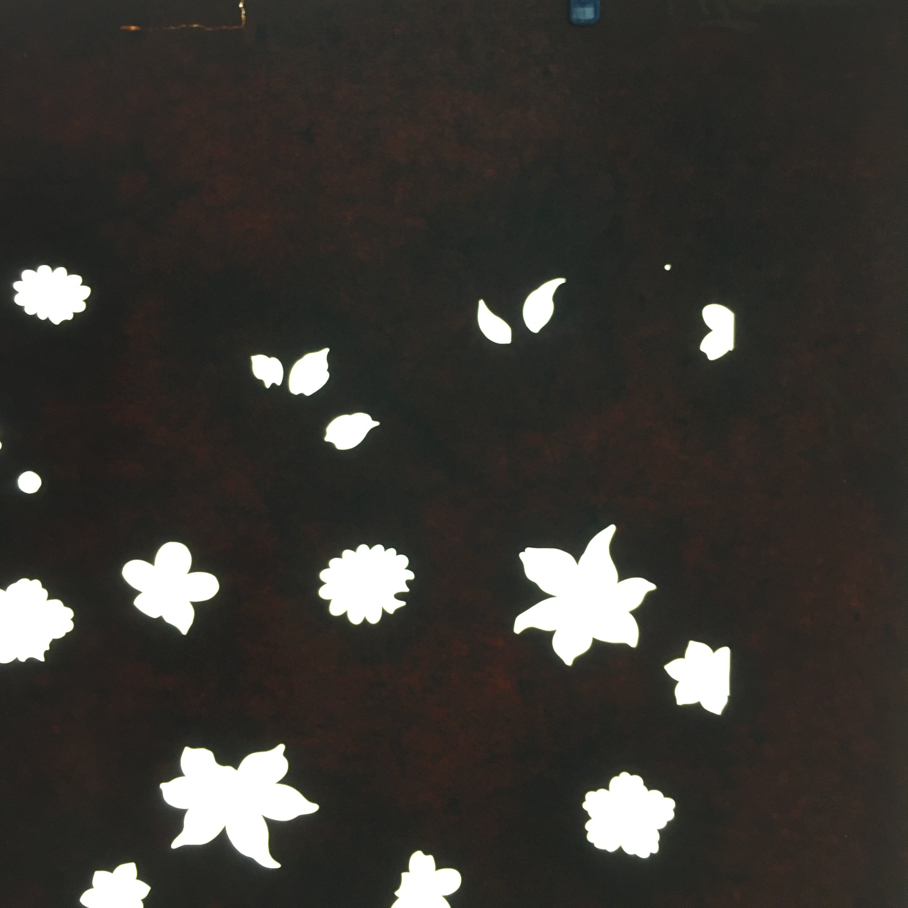Antique Japanese Katagami Paper Kimono Stencil Katazome Design Flowers C823