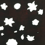 Antique Japanese Katagami Paper Kimono Stencil Katazome Design Flowers C823