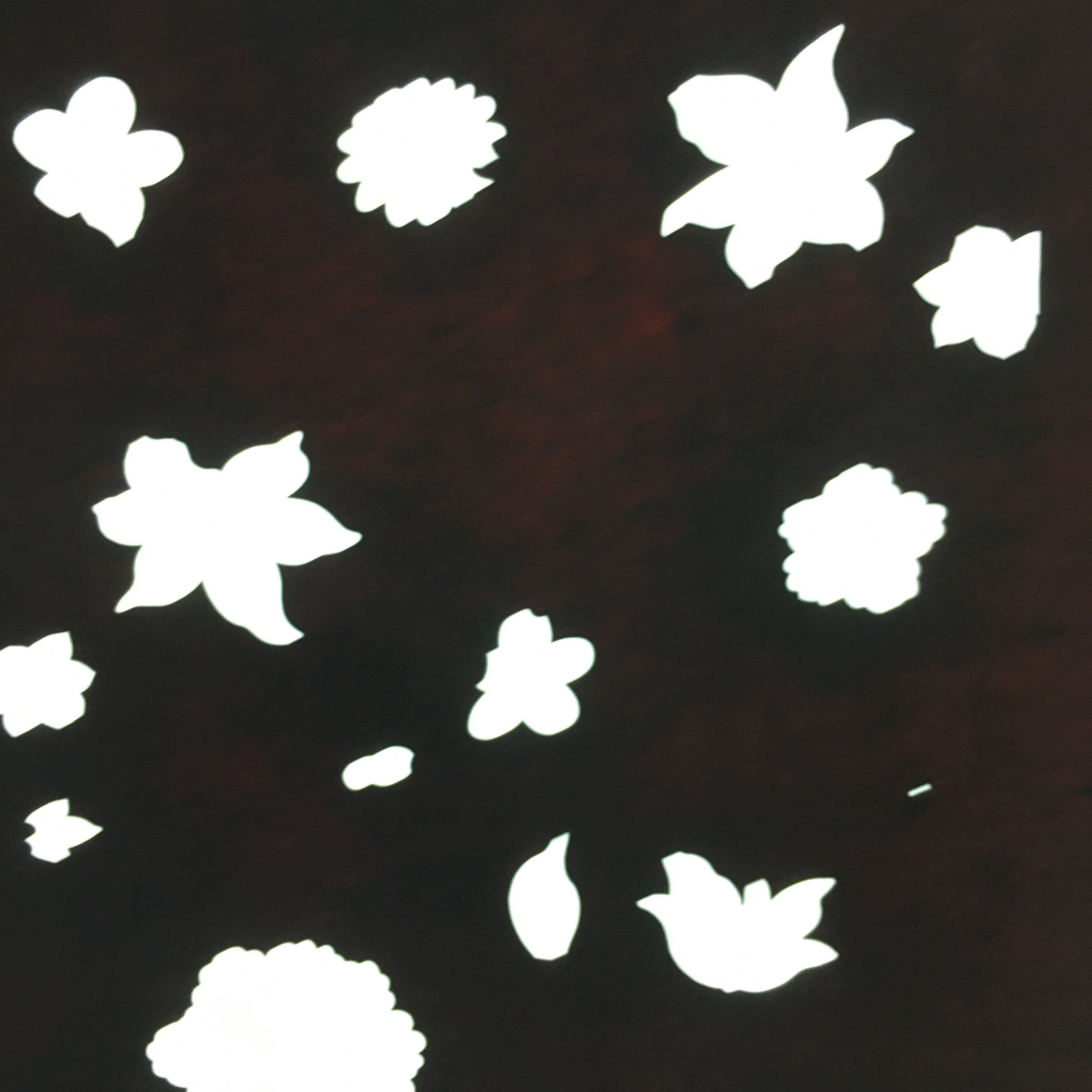 Antique Japanese Katagami Paper Kimono Stencil Katazome Design Flowers C823