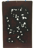 Antique Japanese Katagami Paper Kimono Stencil Katazome Design Petal C827