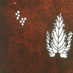 Antique Japanese Katagami Paper Kimono Stencil Katazome Design Pine Leaf C816