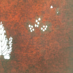 Antique Japanese Katagami Paper Kimono Stencil Katazome Design Pine Leaf C816