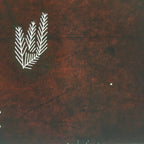 Antique Japanese Katagami Paper Kimono Stencil Katazome Design Pine Leaf C816