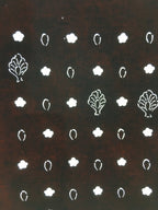 Antique Japanese Katagami Paper Kimono Stencil Katazome Design Tree Flower C833