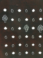 Antique Japanese Katagami Paper Kimono Stencil Katazome Design Tree Flower C833