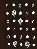 Antique Japanese Katagami Paper Kimono Stencil Katazome Design Tree Flower C833