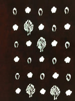 Antique Japanese Katagami Paper Kimono Stencil Katazome Design Tree Flower C833