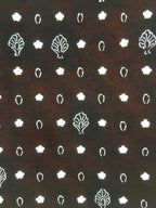 Antique Japanese Katagami Paper Kimono Stencil Katazome Design Tree Flower C833