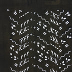 Antique Japanese Katagami Paper Kimono Stencil Katazome Design Wavy C831