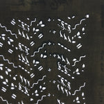 Antique Japanese Katagami Paper Kimono Stencil Katazome Design Wavy C831