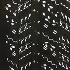 Antique Japanese Katagami Paper Kimono Stencil Katazome Design Wavy C831