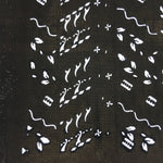 Antique Japanese Katagami Paper Kimono Stencil Katazome Design Wavy C831