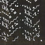 Antique Japanese Katagami Paper Kimono Stencil Katazome Design Wavy C831