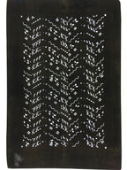 Antique Japanese Katagami Paper Kimono Stencil Katazome Design Wavy C831