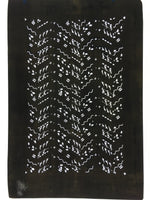 Antique Japanese Katagami Paper Kimono Stencil Katazome Design Wavy C831