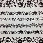 Antique Japanese Katagami Paper Kimono Stencil Katazome Floral Design C627