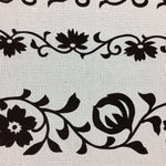 Antique Japanese Katagami Paper Kimono Stencil Katazome Floral Design C627