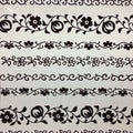 Antique Japanese Katagami Paper Kimono Stencil Katazome Floral Design C627