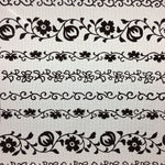 Antique Japanese Katagami Paper Kimono Stencil Katazome Floral Design C627