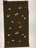 Antique Japanese Katagami Paper Kimono Stencil Katazome Floral Design C635