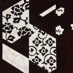 Antique Japanese Katagami Paper Kimono Stencil Katazome Floral Design C664