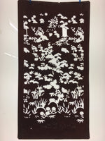 Antique Japanese Katagami Paper Kimono Stencil Katazome Floral Design C674